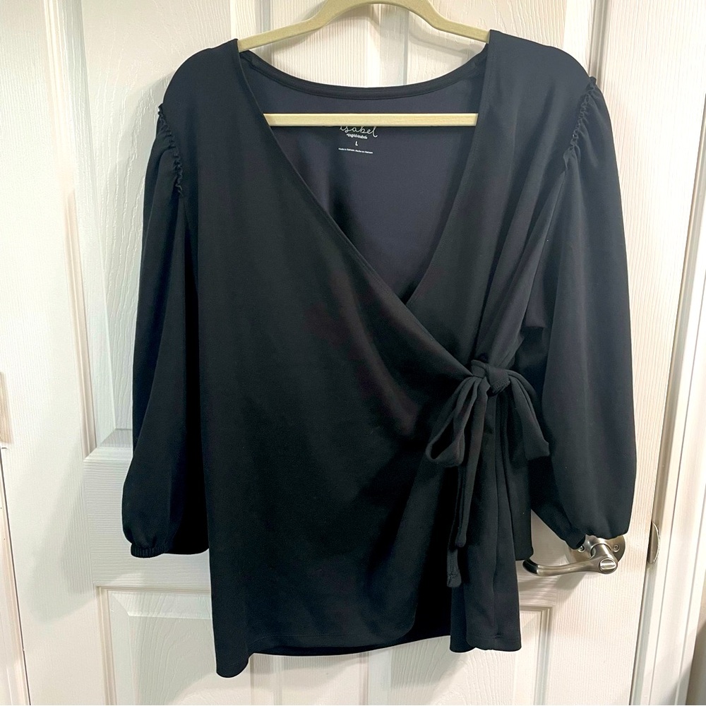 Maternity/Nursing wrap-style shirt